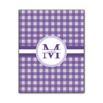 Gingham Print Wood Print - 11x14 (Personalized)