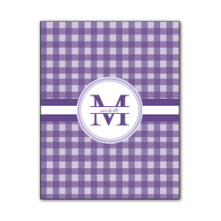 Gingham Print Wood Print - 11x14 (Personalized)
