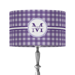 Gingham Print 12" Drum Lamp Shade - Fabric (Personalized)
