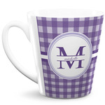 Gingham Print 12 Oz Latte Mug (Personalized)