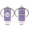 Gingham Print 12 oz Stainless Steel Sippy Cups - APPROVAL