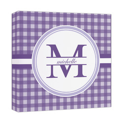 Gingham Print Canvas Print - 12x12 (Personalized)