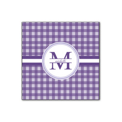 Gingham Print Wood Print - 12x12 (Personalized)