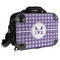 Gingham Print 15" Hard Shell Briefcase - FRONT