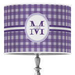 Gingham Print Drum Lamp Shade (Personalized)