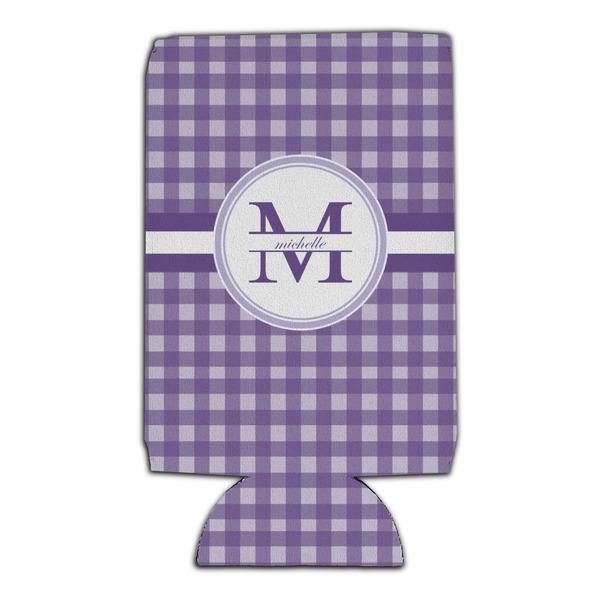 Gingham Print 16oz Can Sleeve - Set of 4 - FRONT