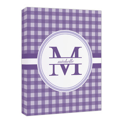 Gingham Print Canvas Print - 16x20 (Personalized)
