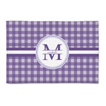Gingham Print Patio Rug (Personalized)