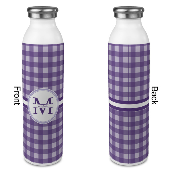 Gingham Print 20oz Water Bottles - Full Print - Approval