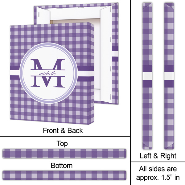 Gingham Print 20x24 - Canvas Print - Approval