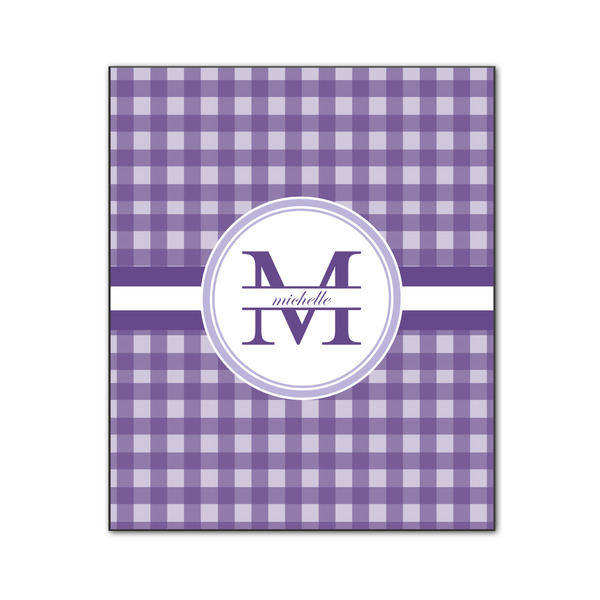 Gingham Print 20x24 Wood Print - Front View