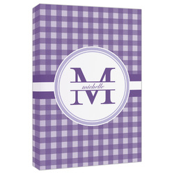 Gingham Print Canvas Print - 20x30 (Personalized)