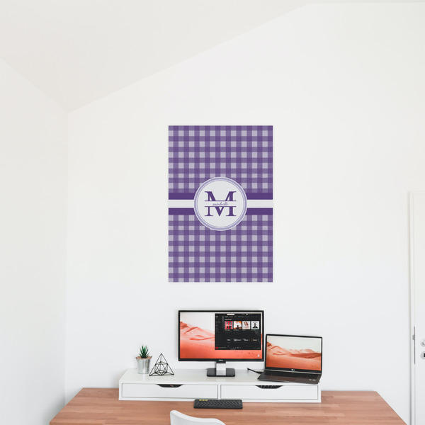 Gingham Print 20x30 - Matte Poster - On the Wall