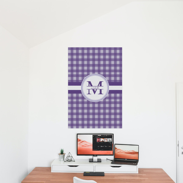 Gingham Print 24x36 - Matte Poster - On the Wall