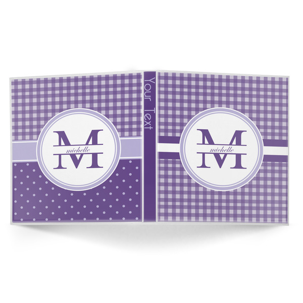 Gingham Print 3-Ring Binder Approval- 1in