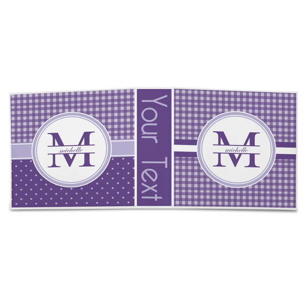 Gingham Print 3-Ring Binder Approval- 3in