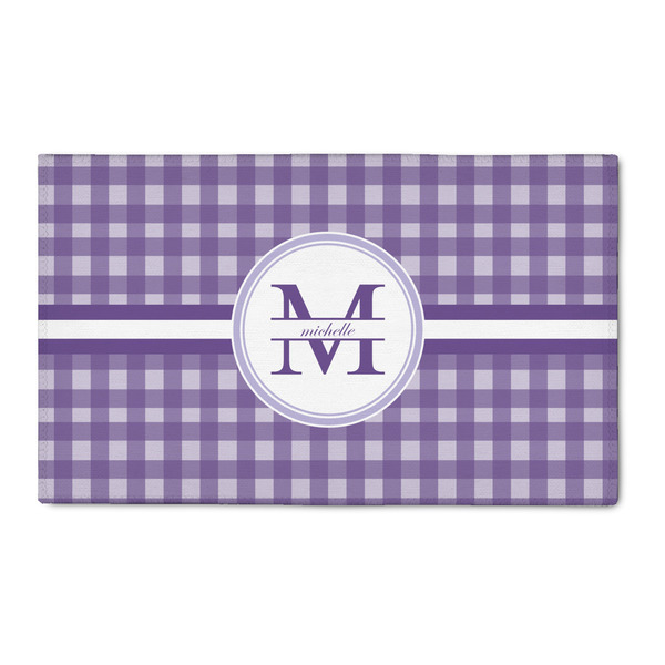 Custom Gingham Print 3' x 5' Indoor Area Rug (Personalized)