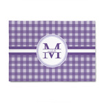 Gingham Print 4' x 6' Indoor Area Rug (Personalized)