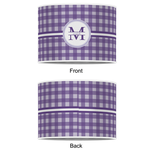 Gingham Print 8" Drum Lampshade - APPROVAL (Poly Film)