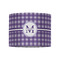 Gingham Print 8" Drum Lampshade - FRONT (Fabric)