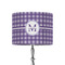 Gingham Print 8" Drum Lampshade - ON STAND (Fabric)