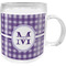 Purple Gingham Dinner Set - 4 Pc (Personalized)