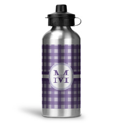 Gingham Print Water Bottles - 20 oz - Aluminum (Personalized)