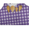 Gingham Print Apron - Pocket Detail with Props