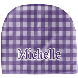 Gingham Print Baby Hat (Beanie) (Personalized)