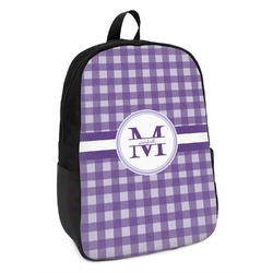 Gingham Print Kids Backpack (Personalized)