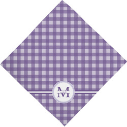 Gingham Print Dog Bandana Scarf w/ Name and Initial