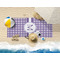 Gingham Print Beach Towel Lifestyle