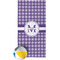 Gingham Print Beach Towel (Personalized)
