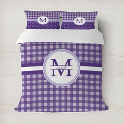 Gingham Print Duvet Cover (Personalized)