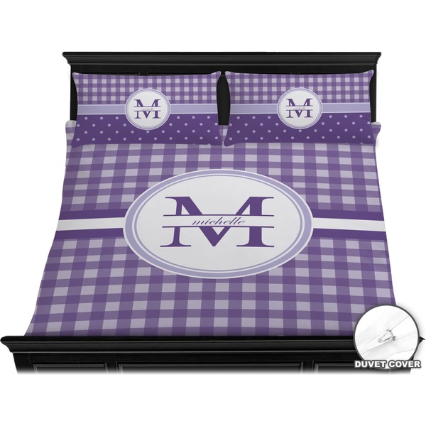 Gingham Print Bedding Set (King) - Duvet