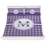 Gingham Print Comforter Set - King (Personalized)