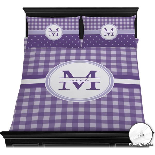 Gingham Print Bedding Set (Queen) - Duvet