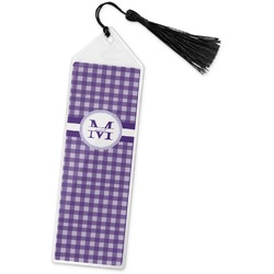 Gingham Print Book Mark w/Tassel (Personalized)