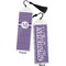Gingham Print Bookmark with tassel - Front and Back