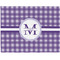 Gingham Print Woven Fabric Placemat - Twill w/ Name and Initial