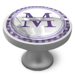 Gingham Print Cabinet Knob (Personalized)