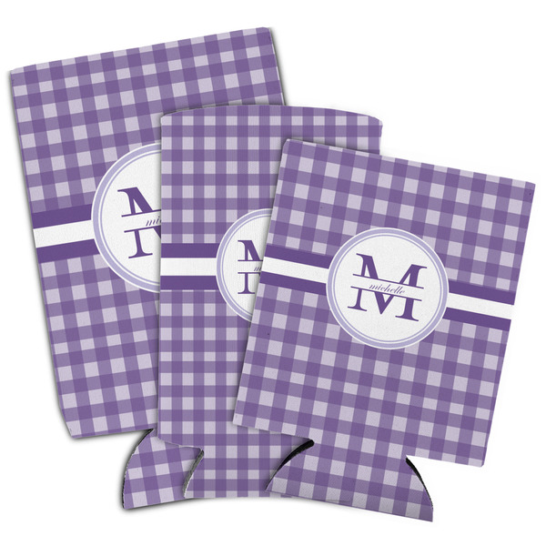 Gingham Print Can Coolers - PARENT/MAIN