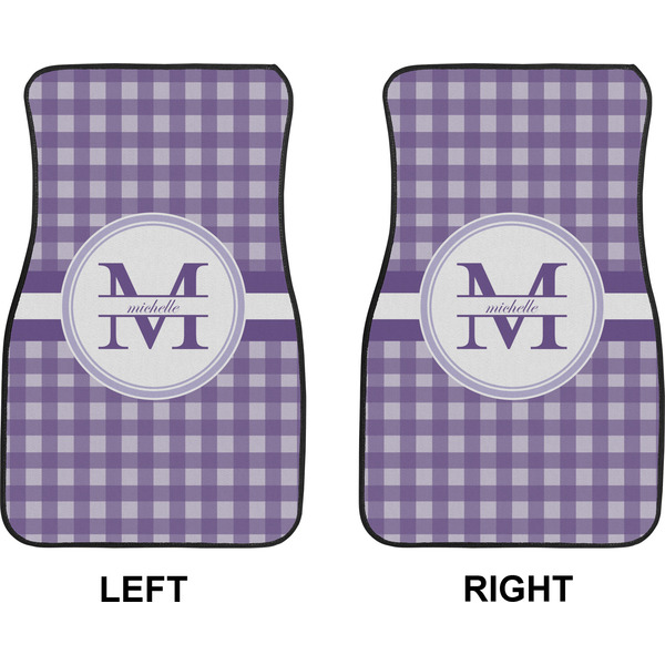 Gingham Print Car Mat Front - Approval