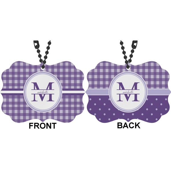 Gingham Print Car Ornament (Approval)