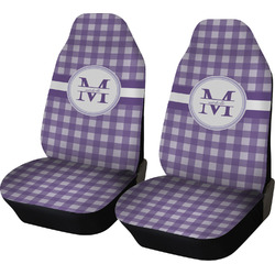 Gingham Print Car Seat Covers (Set of Two) (Personalized)
