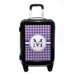 Gingham Print Carry On Hard Shell Suitcase (Personalized)