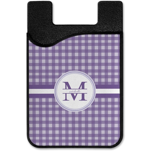 Gingham Print Cell Phone Credit Card Holder