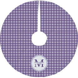 Gingham Print Tree Skirt (Personalized)
