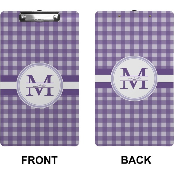 Gingham Print Clipboard (Legal) (Front + Back)