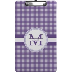 Gingham Print Clipboard (Legal Size) (Personalized)
